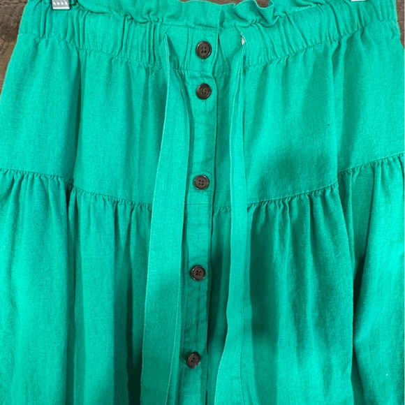 Universal Thread Green Button-Down Women's Skirt - Picture 3 of 6